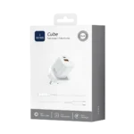 WIWU WI-G018 CUBE 33W A+C FAST CHARGER AND CABLE COMBO TYPE-C TO LIGHTNING WHITE UK