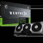 MSI RTX 5070 VENTUS 3X 12GB GRAPHICS CARD